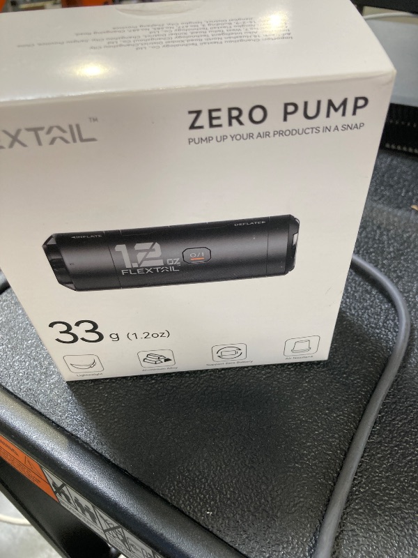 Photo 1 of FLEXTAILGEAR Zero Pump Air Pump for Inflatables, 1.2 oz Ultra-Mini Electric air Pump Portable Air Mattress Pump, Rechargeable Air Pump for Pool Floats Air Bed Air Mattress