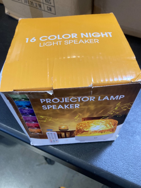 Photo 1 of Luminorthe Cube Lamp with Bluetooth Speaker, 16 Color Northern Lights Projector Ocean Crystal Lamp with Remote Control, Night Light for Kids Bedroom, Gifts for Girls, Adults Christmas, Room Decor