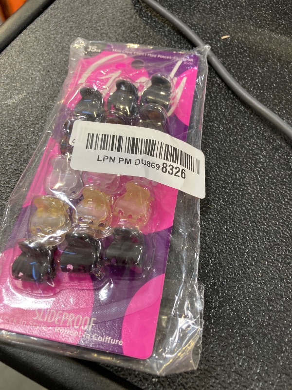 Photo 1 of Goody SlideProof Classics Mini Claw Clips - 15 Ct, Assorted Neutrals, Hair Styling Accessories with Secure Grip, Chic Hair Accessories for Women & Men, For All Occasions, All Hair Types