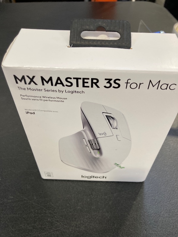 Photo 1 of Logitech MX Master 3S for Mac - Wireless Bluetooth Mouse with Ultra-Fast Scrolling, Ergo, 8K DPI, Quiet Clicks, Track on Glass, Customization, USB-C, Apple, iPad - Pale Grey
