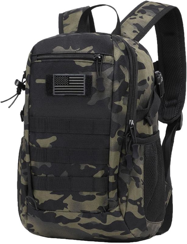 Photo 1 of ArcEnCiel 10L/20L Mini X-Small Tactical Backpack MOLLE Daypack Gear Pack Camping Bag with Patch
