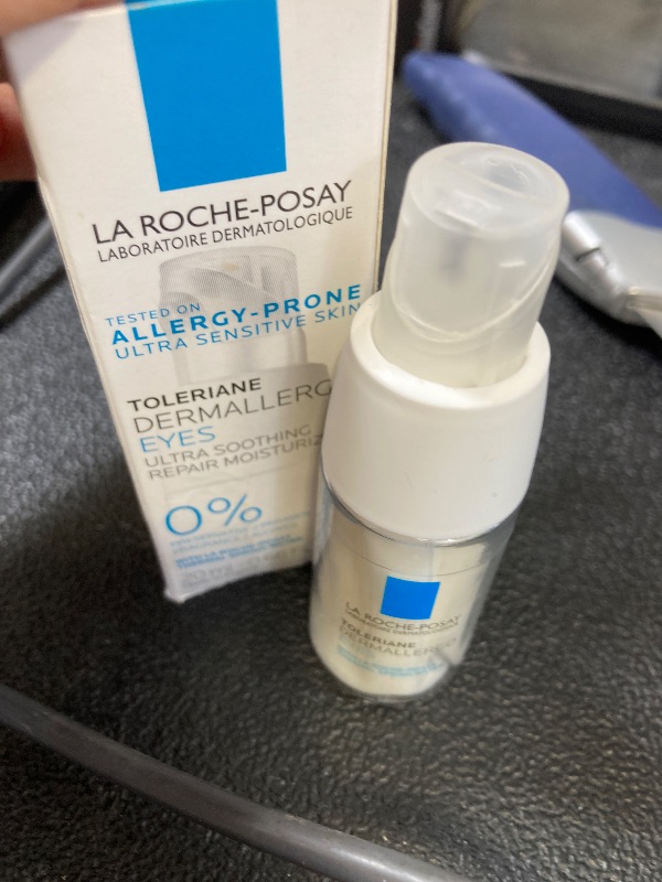 Photo 1 of La Roche-Posay Toleriane Dermallergo Eye Cream Soothing Repair Moisturizer, Soothes and Comforts Sensitive Skin, Allergy Tested, Fragrance Free, Alcohol Free, Formerly Toleriane Ultra Eyes