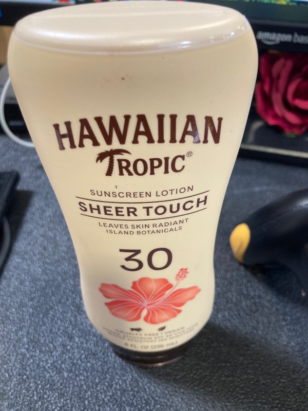 Photo 1 of Hawaiian Tropic Sheer Touch Ultra Radiance Lotion Sunscreen SPF 30, 8oz | Hawaiian Tropic Sunscreen SPF 30, Sunblock, Broad Spectrum, Oxybenzone-Free, 8oz