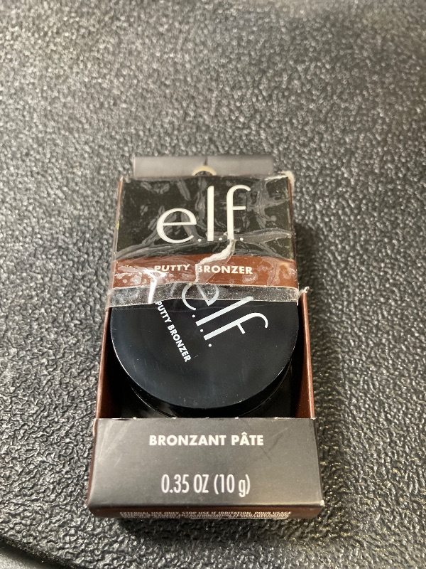 Photo 1 of e.l.f. Putty Bronzer, Creamy & Highly Pigmented Formula, Creates a Long-Lasting Bronzed Glow, Infused with Argan Oil & Vitamin E, Beach, Please!, 0.35 Oz
