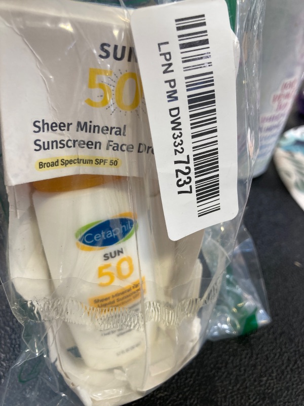 Photo 1 of Cetaphil Sheer Mineral Liquid Sunscreen for Face, 100% Mineral UVA/UVB Filters, Zinc Oxide Broad Spectrum SPF 50 Formulated for Sensitive Skin, Unscented, 1.7 Fl Oz