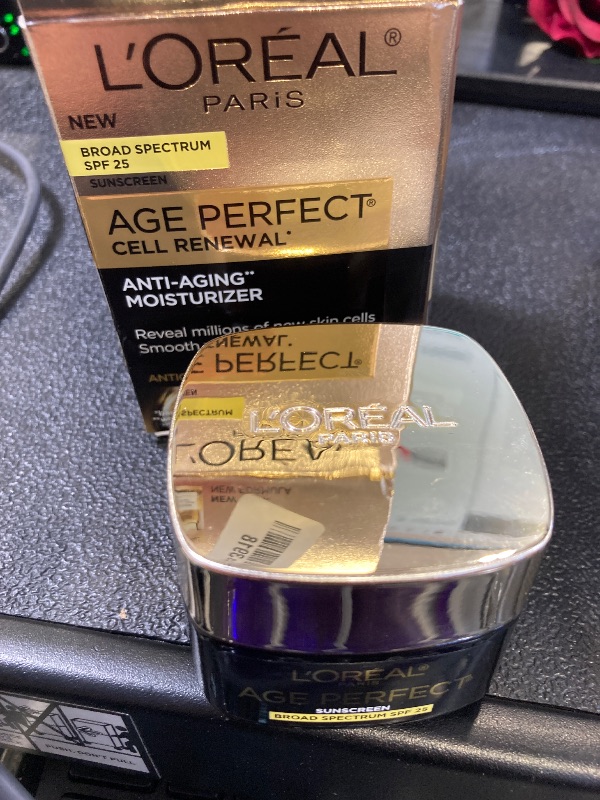Photo 1 of LOreal Paris Age Perfect Cell Renewal Anti-Aging Day Moisturizer with Broad Spectrum SPF 25 Sunscreen, Antioxidants, and Vitamin E 1.7oz