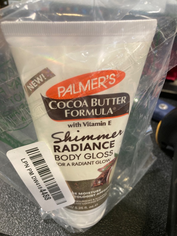 Photo 1 of Palmer's Cocoa Butter Formula Shimmer Body Lotion with Vitamin E, 5.25 Fl Oz, Radiance Body Gloss, Help Blur Veins, Cellulite, Marks, 48 Hour Moisture