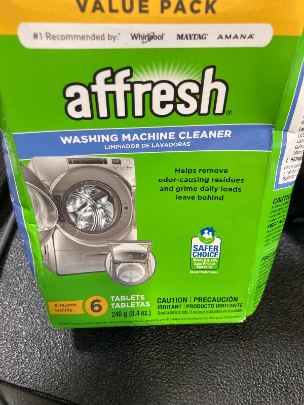 Photo 1 of Affresh Washing Machine Cleaner, Cleans Front Load and Top Load Washers, Including HE, 6 Tablets
