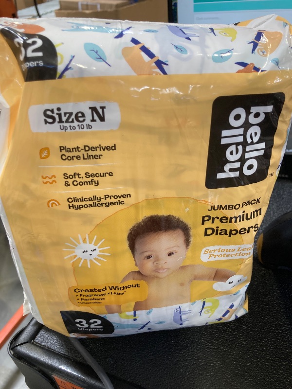 Photo 1 of Hello Bello Premium Baby Diapers Size 6, 17 Count of, Extra-Absorbent, and Hypoallergenic Baby Diapers with Snug and Comfort Fit, Alphabet Soup