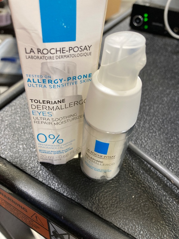 Photo 1 of La Roche-Posay Toleriane Dermallergo Eye Cream Soothing Repair Moisturizer, Soothes and Comforts Sensitive Skin, Allergy Tested, Fragrance Free, Alcohol Free, Formerly Toleriane Ultra Eyes