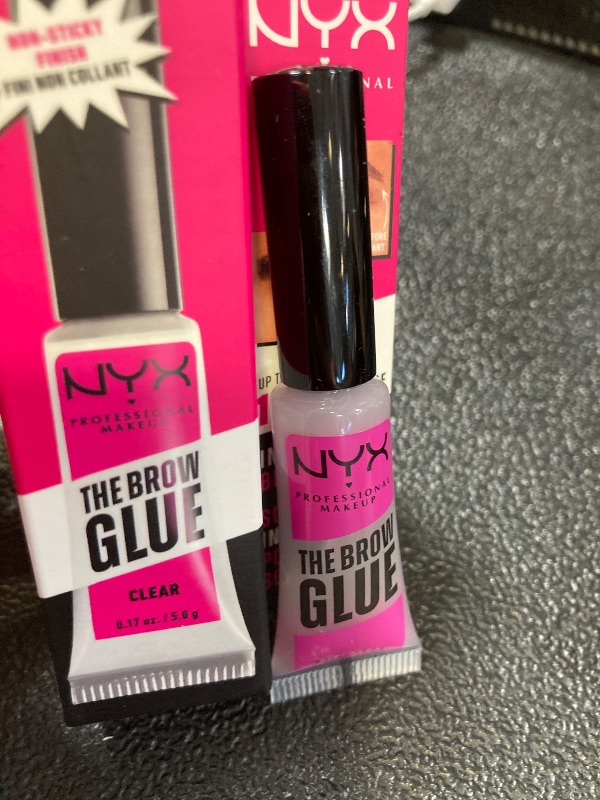 Photo 1 of NYX PROFESSIONAL MAKEUP The Brow Glue, Extreme Hold Eyebrow Gel - Clear