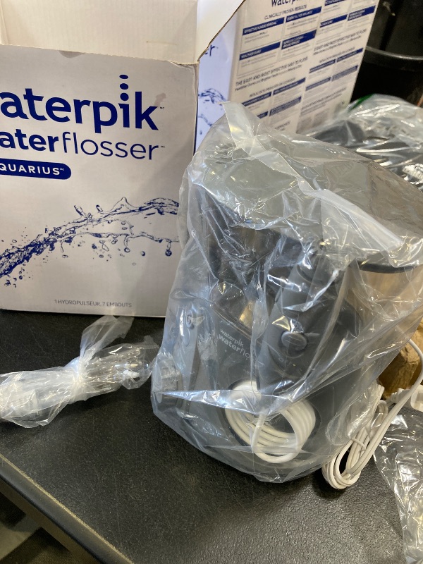 Photo 1 of Waterpik Aquarius Water Flosser For Teeth Cleaning, Gums, Braces, Dental Care, Electric Power With 10 Settings, 7 Tips For Multiple Users And Needs, ADA Accepted, Gray WP-667, Packaging May Vary