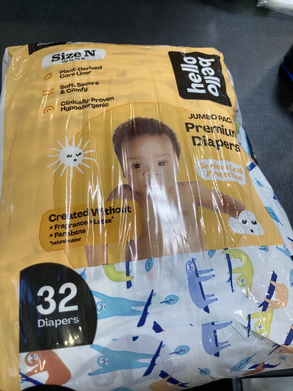 Photo 1 of Hello Bello Premium Baby Diapers Size 6, 17 Count of, Extra-Absorbent, and Hypoallergenic Baby Diapers with Snug and Comfort Fit, Alphabet Soup