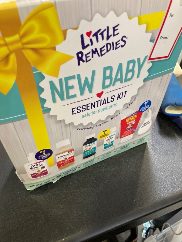 Photo 1 of Little Remedies, New Baby Essentials Kit, 6 Newborn Essentials, Saline Nasal Spray, Gas Relief Drops, Gripe Water, Fever Reliever, & Diaper Ointment