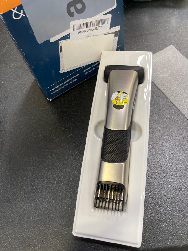 Photo 1 of Philips Norelco Bodygroom 7000 Series, Showerproof Groin and Body Trimmer for Men, Precise Body Grooming, Adjustable Comb, Safe Even Below The Belt, 80 Min. Runtime, Model BG7030/49