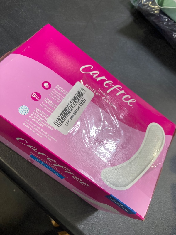 Photo 1 of Carefree Panty Liners for Women, Extra Long, Unwrapped, Unscented, 100ct | Pantiliners, Carefree, Daily for Women, Light Periods and Leaks, 8-Hour Odor Control|100ct (Packaging May Vary)