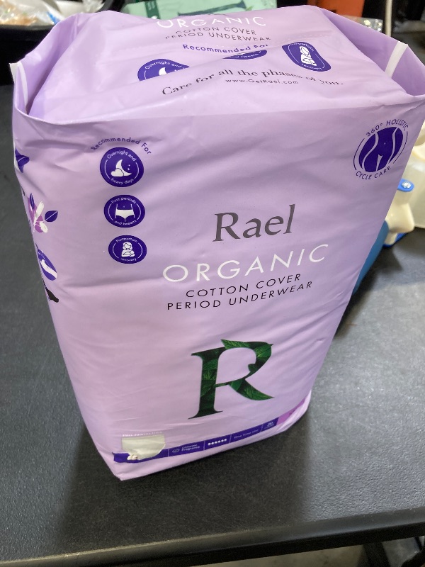 Photo 1 of Rael Disposable Underwear for Women, Organic Cotton Cover - Postpartum Essentials, Leak Locker, Unscented, Maximum Coverage (Size S-M, 20 Count)