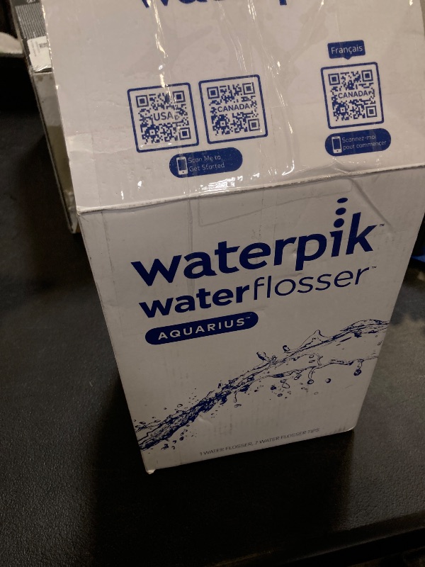 Photo 1 of Waterpik Aquarius Water Flosser For Teeth Cleaning, Gums, Braces, Dental Care, Electric Power With 10 Settings, 7 Tips For Multiple Users And Needs, ADA Accepted, White WP-660, Packaging May Vary