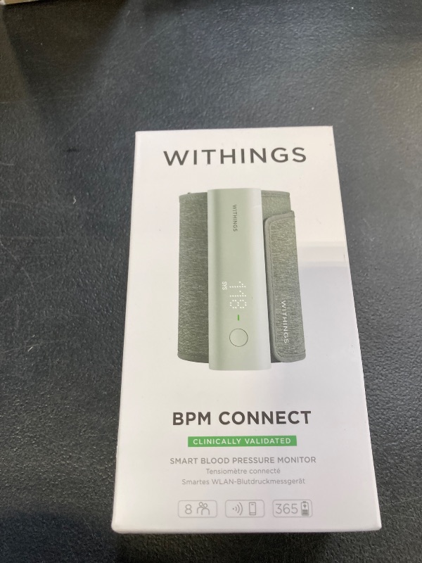 Photo 1 of Withings BPM Connect - Digital Blood Pressure Cuff & Heart Rate Monitor - Blood Pressure Machine Arm Cuff, FDA Cleared, FSA/HSA Eligible, IOS & Android