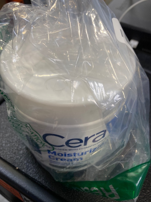 Photo 1 of CeraVe Moisturizing Cream, Body and Face Moisturizer for Dry Skin, Body Cream with Hyaluronic Acid and Ceramides, Daily Moisturizer, Oil-Free, Fragrance Free, Non-Comedogenic, 19 Ounce