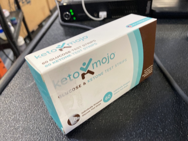 Photo 1 of KETO-MOJO Blood Glucose and Ketone Test Strips Combo Pack | 60 Glucose + 60 Ketone Strips (120 Count) | for Use Only with GK+ Meter