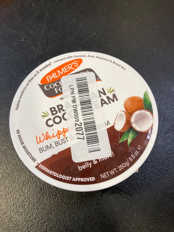 Photo 1 of Palmer's Coconut Oil Formula Brazilian Coco Cream with Vitamin E, 8.8 Fl Oz, Whipped Bum, Bust & Body Cream, Helps with Skin Tightening & Firming