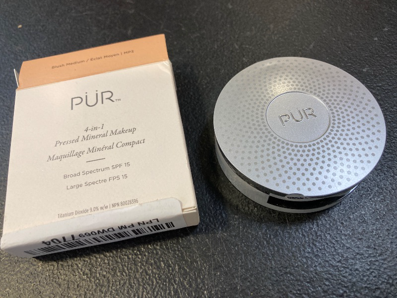 Photo 1 of PUR Beauty 4-in-1 Pressed Mineral Makeup Powder Foundation with SPF 15 - Concealer & Finishing Compact Pressed Powder for Face - Buildable Medium to Full Coverage Foundation Powder (Blush Medium)