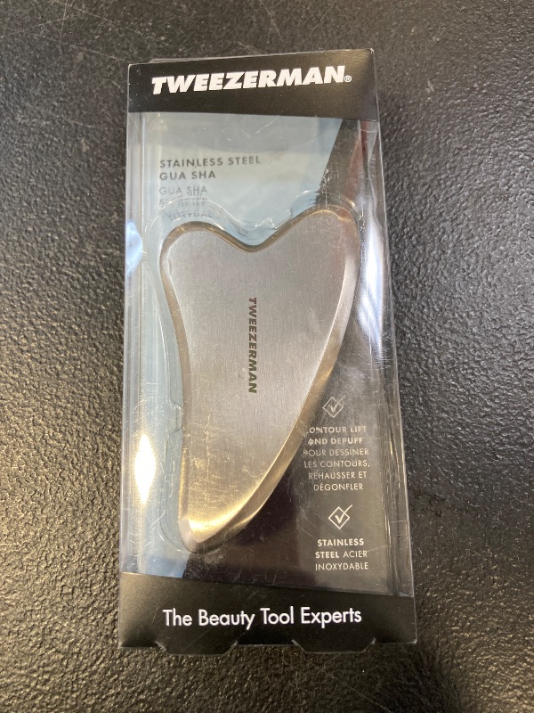 Photo 1 of Tweezerman Stainless Steel Gua Sha Massager