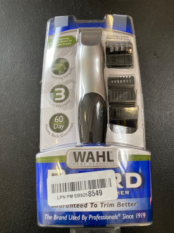 Photo 1 of Wahl Groomsman Battery Operated Facial Hair Trimmer for Beard & Mustache Trimming Including Light Detailing and Body Grooming – Model 9906-717V