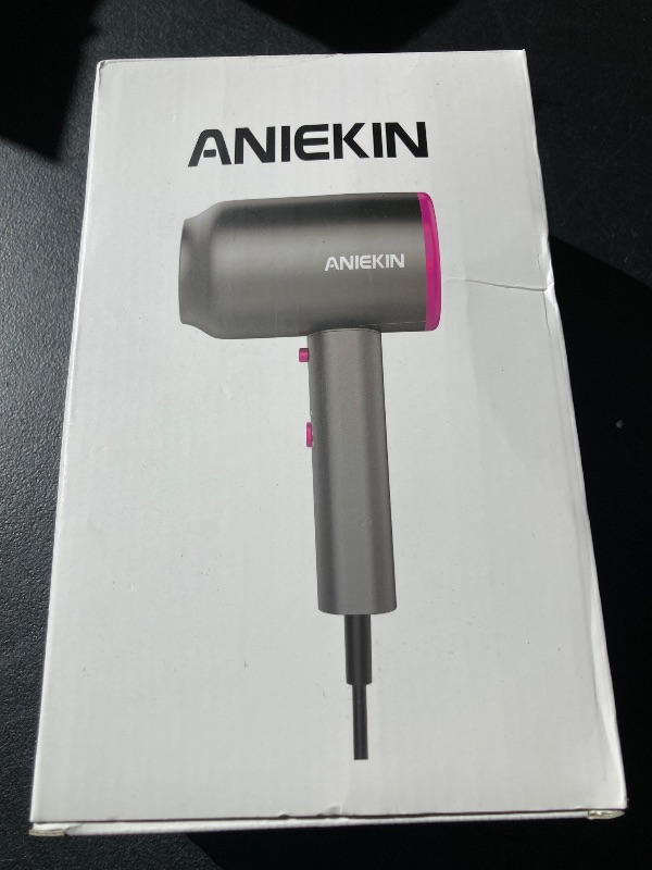 Photo 1 of ANIEKIN Hair Dryer, 1875 Watts Fast Drying Blow Dryer with Diffuser and Concentrator, Compact Lightweight Hair Dryer for Women and Men