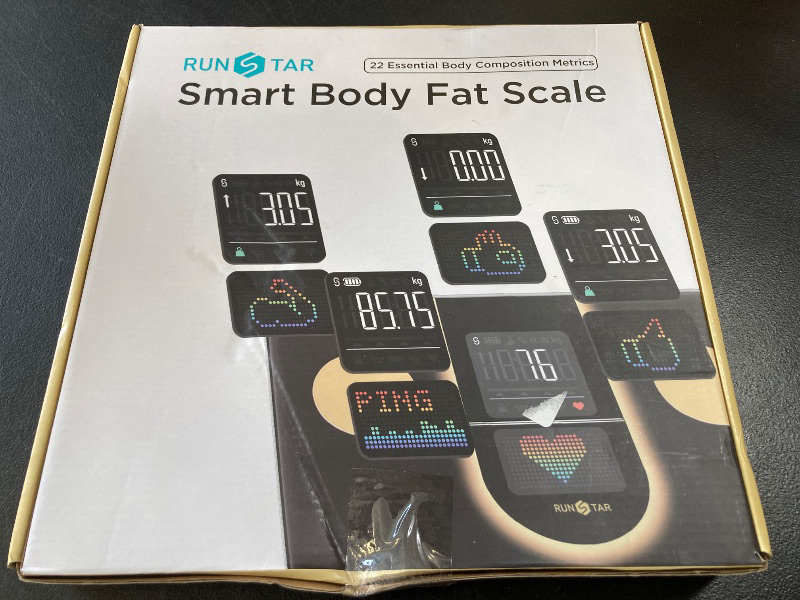 Photo 1 of Runstar Scale for Body Weight, Smart Scale with 8-in-1 VA Display, High Precision Bathroom Digital Scale for Body Weight Heart Rate BMI Body Fat 22 Body Composition Sync APP, FSA HSA Eligible