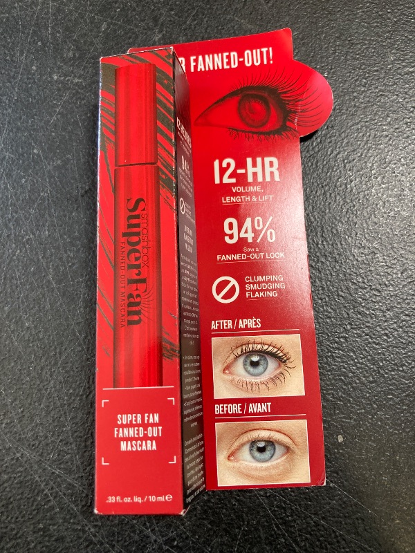 Photo 1 of Smashbox Super Fan Lash Lengthening Mascara | Lifting, Long Lasting + Volume, 0.34 Fl Oz, Black