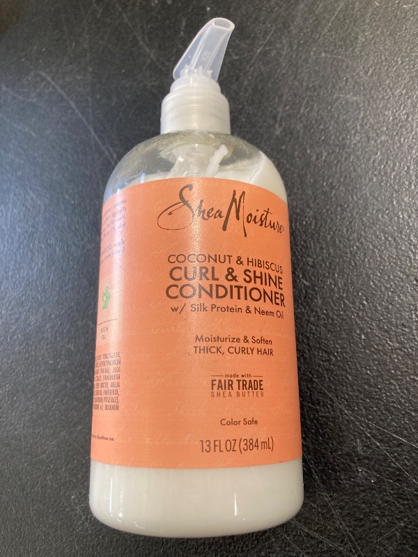 Photo 1 of SheaMoisture Coconut & Hibiscus Curl & Shine Conditioner, 13 Ounce