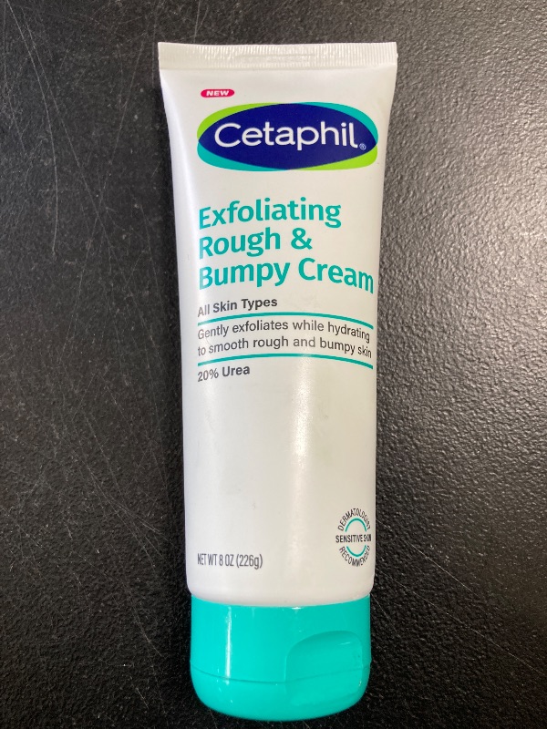 Photo 1 of CETAPHIL Exfoliating Rough & Bumpy Cream, Lightweight Cream for All Skin Types, 8 oz Tube, 20% Urea, Gently Exfoliates, Refines Skin Texture, Dermatologist Recommended Brand