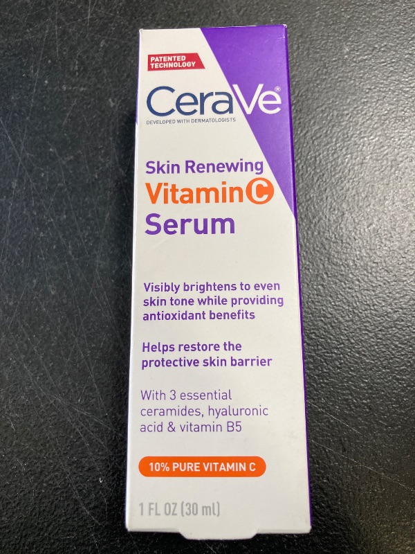 Photo 1 of CeraVe Vitamin C Serum with Hyaluronic Acid, Skin Brightening Serum for Face with 10% Pure Vitamin C, Fragrance Free, 1 Fl. Oz