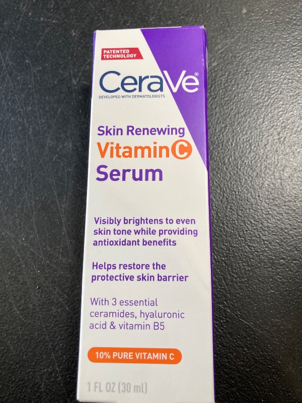 Photo 1 of CeraVe Vitamin C Serum with Hyaluronic Acid, Skin Brightening Serum for Face with 10% Pure Vitamin C, Fragrance Free, 1 Fl. Oz
