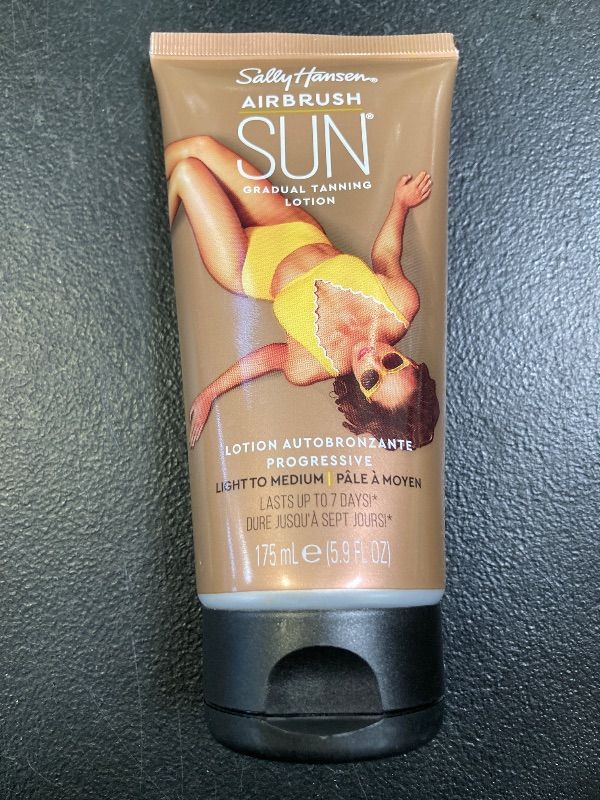 Photo 1 of Sally Hansen Airbrush Legs, Gradual Tanning Lotion Light to Medium 5.9 Oz