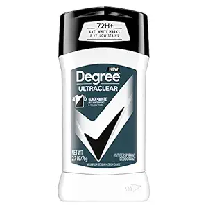 Photo 1 of Degree Men Ultra Clear Antiperspirant Deodorant Black + White 72-Hour Sweat and Odor Protection Antiperspirant For Men With Motion Sense Technology 2.7 oz