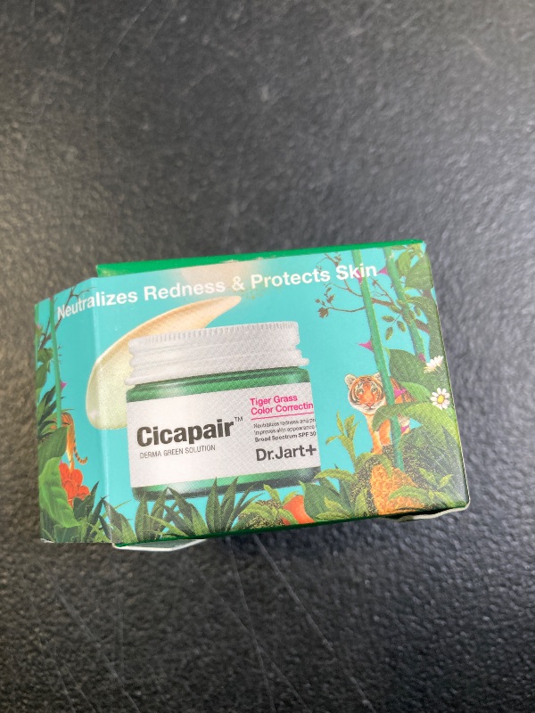Photo 1 of Dr.Jart+ Cicapair Tiger Grass Color Correcting Treatment SPF 30 with Centella Asiatica | cc cream | Korean Skin Care | Travel Size, 0.5 Fl Oz