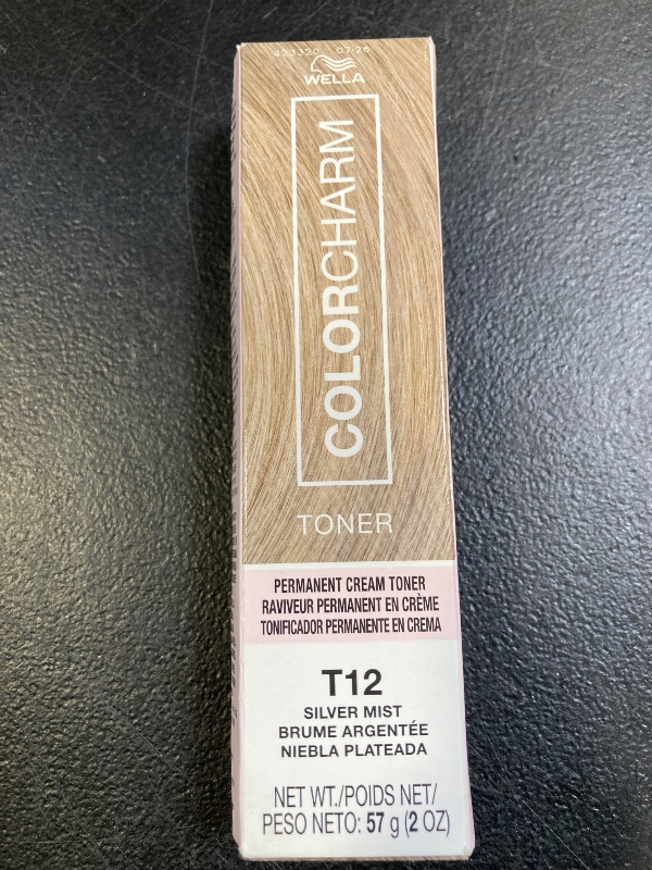 Photo 1 of COLORCHARM Permanent Crème Toner| Free of Animal-Derivied Ingredients| Parabens Free| Gluten Free| T12 Silver Mist| 2 Fl Oz
