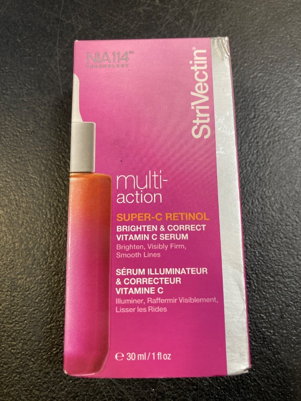 Photo 1 of StriVectin Multi-Action Super-C Retinol Brighten and Correct Vitamin C Face Serum with Acerola Cherry Extract, 1 Fl Oz