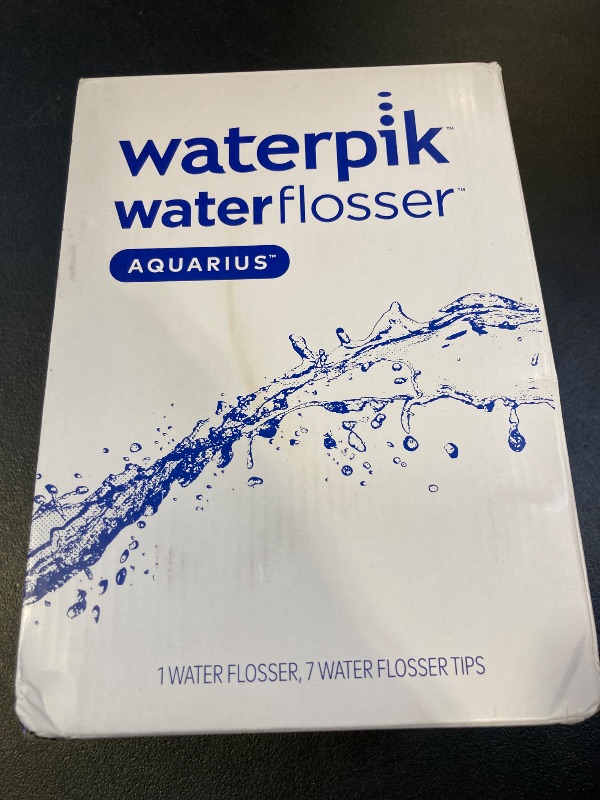 Photo 1 of Waterpik Aquarius Water Flosser For Teeth Cleaning, Gums, Braces, Dental Care, Electric Power With 10 Settings, 7 Tips For Multiple Users And Needs, ADA Accepted, Black WP-662, Packaging May Vary