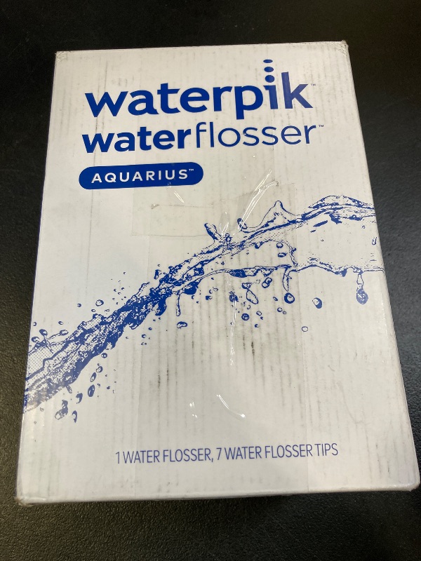 Photo 1 of Waterpik Aquarius Water Flosser For Teeth Cleaning, Gums, Braces, Dental Care, Electric Power With 10 Settings, 7 Tips For Multiple Users And Needs, ADA Accepted, White WP-660, Packaging May Vary