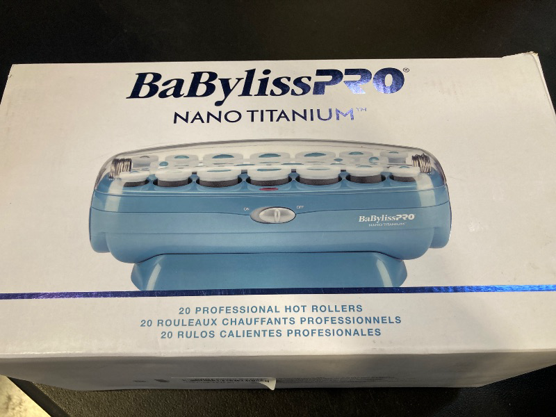 Photo 1 of BaBylissPRO Hot Rollers For All Hair Lengths, Nano Titanium Hair Styling Tools & Appliances, 20 Count (Pack of 1) BABNTCHV21