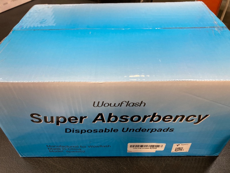 Photo 1 of 100 Count 22” x 22” Super Absorbency Disposable Underpads, Leakproof Quick Drying Disposable Pads for Baby, Puppy and Adults, Puppy Pads, Cat Pee Pads for Dogs, Potty Puppy Training Pads