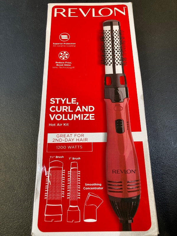 Photo 1 of Revlon 1200W Perfect Style Hot Air Kit | Style, Curl, and Volumize, 3 Piece Set