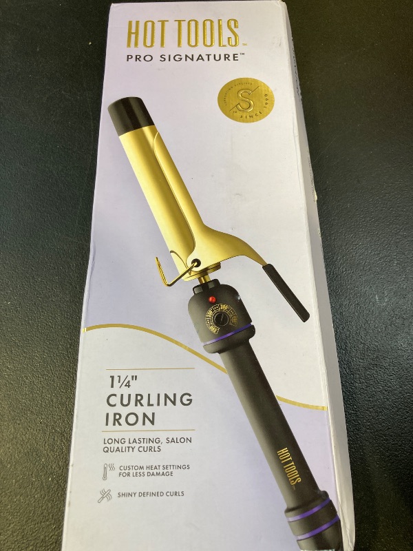 Photo 1 of Hot Tools 1 1/4" Curling Iron for Beginners | Long-Lasting Results, Defined Curls and Easy to Use with Temperature Control for All Hair Types up to 430?