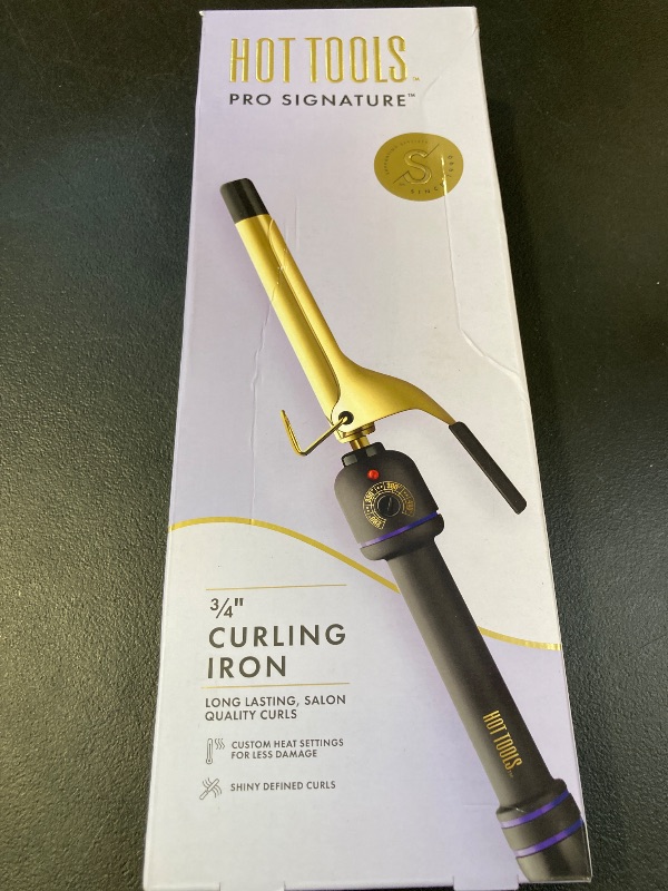 Photo 1 of Hot Tools 3/4" Curling Iron for Beginners | Long-Lasting Results, Defined Curls and Easy to Use with Temperature Control for All Hair Types up to 430?