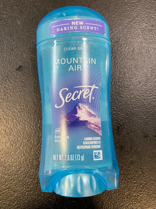Photo 1 of Secret Fresh Antiperspirant Deodorant for Women, 72hr Breathable Sweat & Odor Protection, Instant Freshness & Gentle, PH Balancing Minerals, Clear Gel, Mountain Air Scent, 2.6 oz