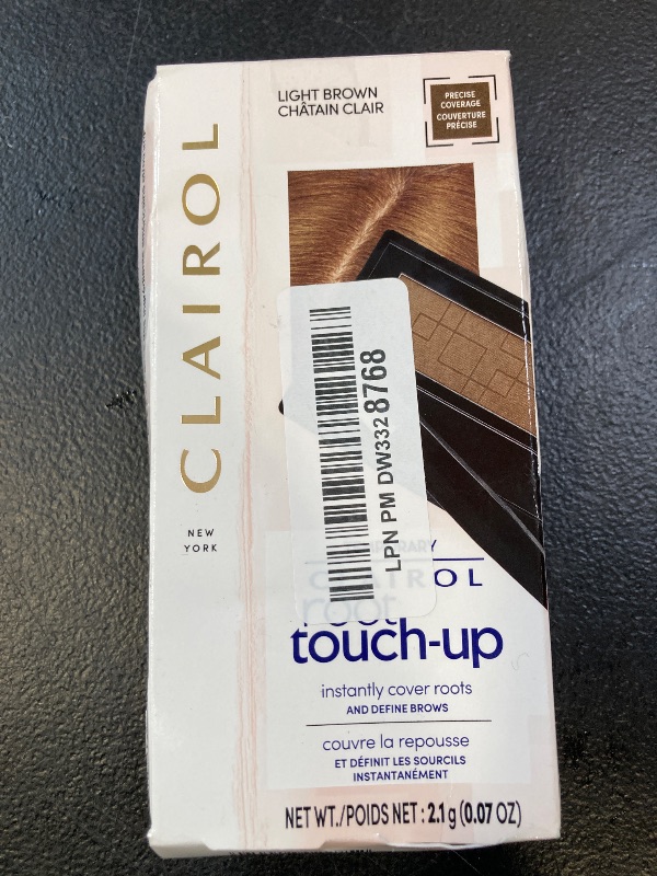 Photo 1 of Clairol Root Touch-Up Temporary Concealing Powder, Light Brown Hair Color, Pack of 1